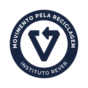 selo movimento pela reciclagem azul